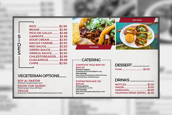 digital-menu-display