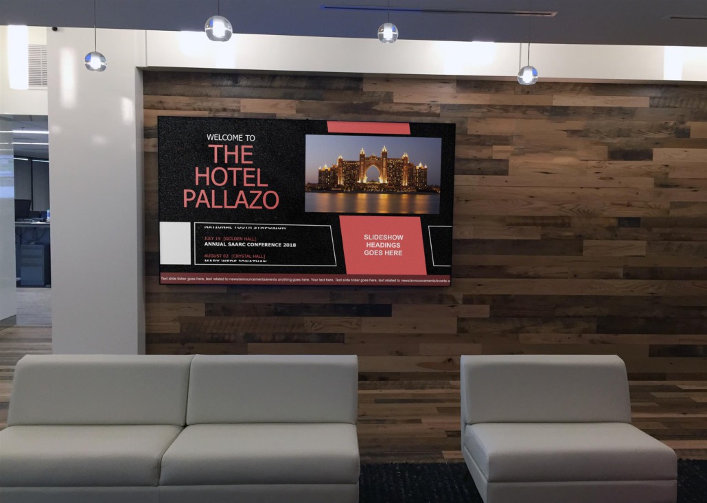 hotel digital signage