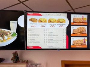 Alladin digital menu board